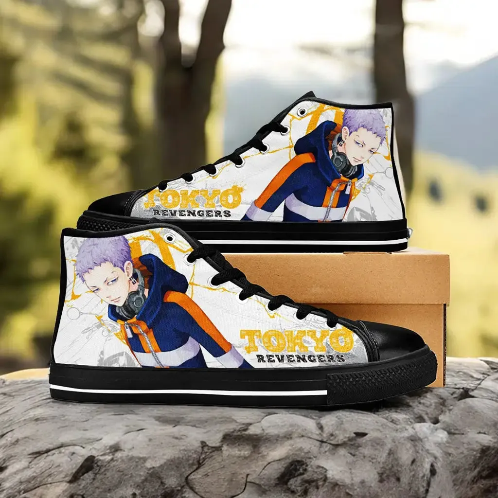 Takashi Mitsuya Tokyo Revengers Shoes High Tops Sneakers for Kids and Adults