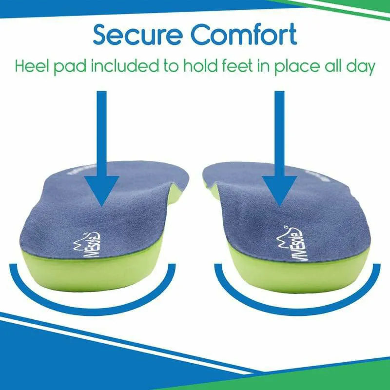 Vive Health Sole Plantar Full Length Shoe Inserts - Green